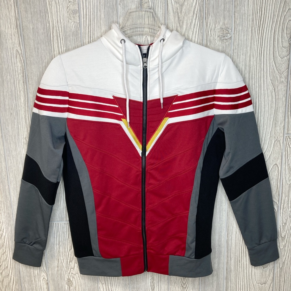 Marvel Falcon Superhero Zip-Up Hoodie Cosplay Costume Jacket, Men’s Small, NWT